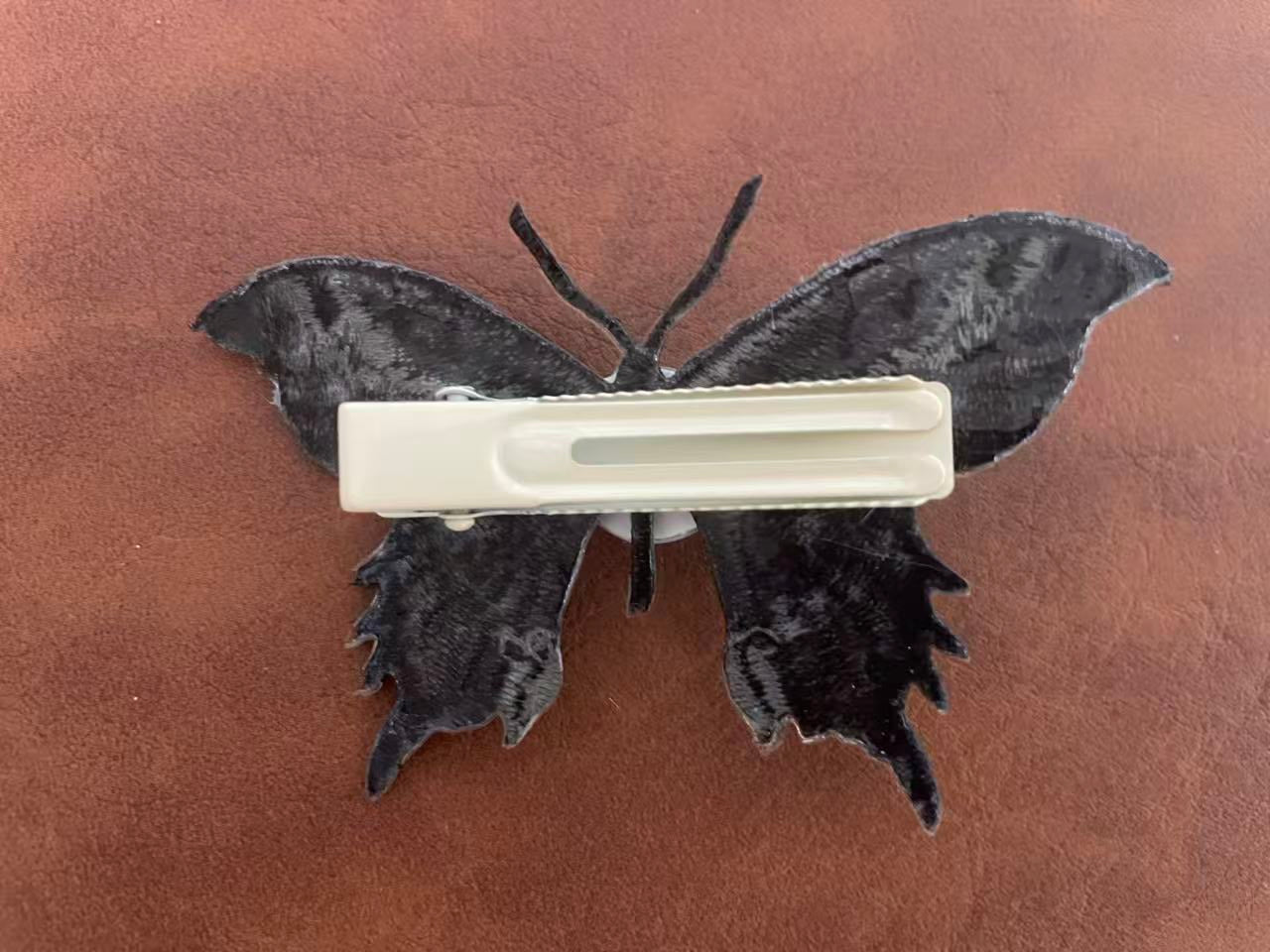 Halloween Hair Clip - black butterfly
