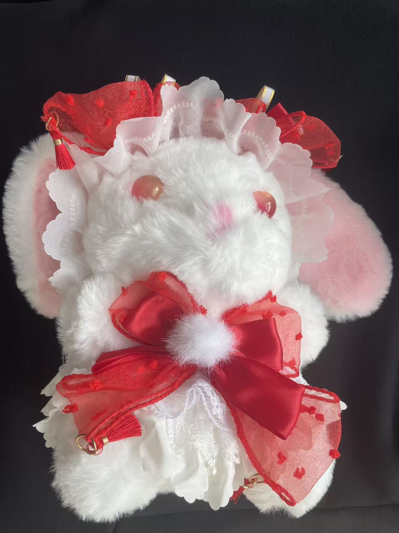 Red and White Bunny Doll