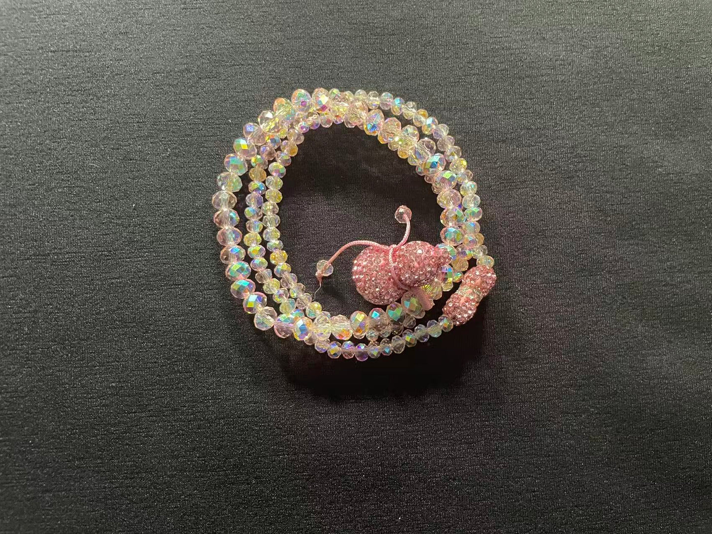 Bracelet (pink bow and pink gourd)