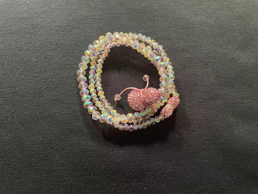 Bracelet (pink bow and pink gourd)